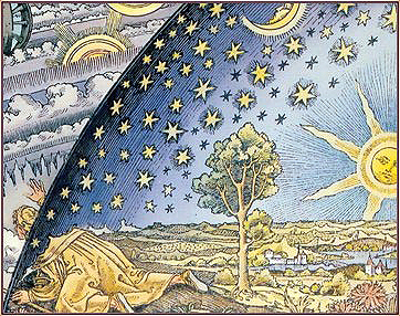 Jewish mysticism drawing, 17th-century woodcut.